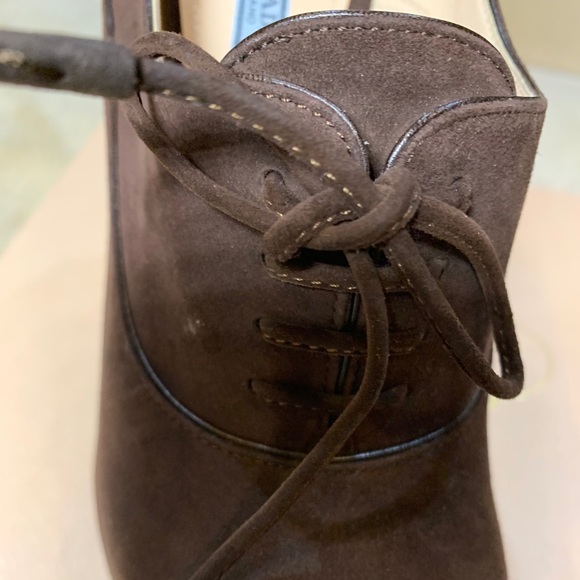 PRADA Suede Ankle Platform Booties - Picture 9 of 16